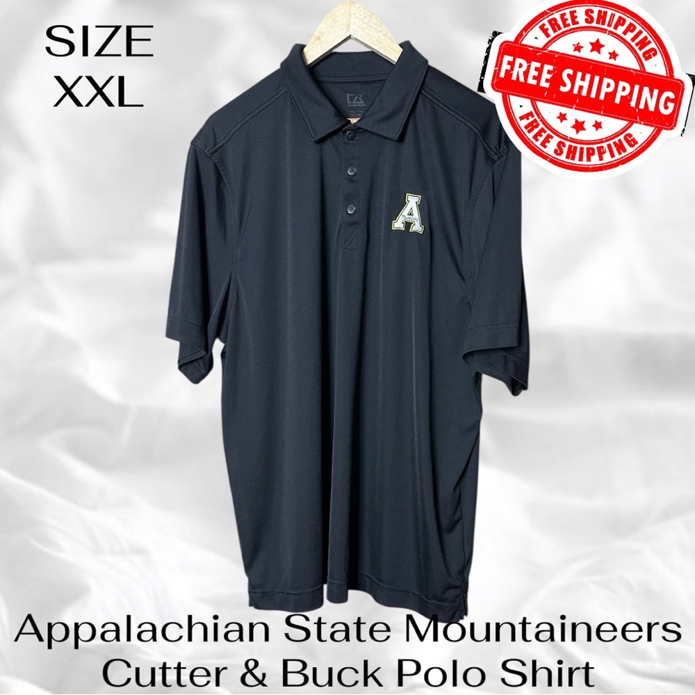 Appalachian State Mountaineers Cutter and Buck Polo Shirt XXL FREE SHIPPING